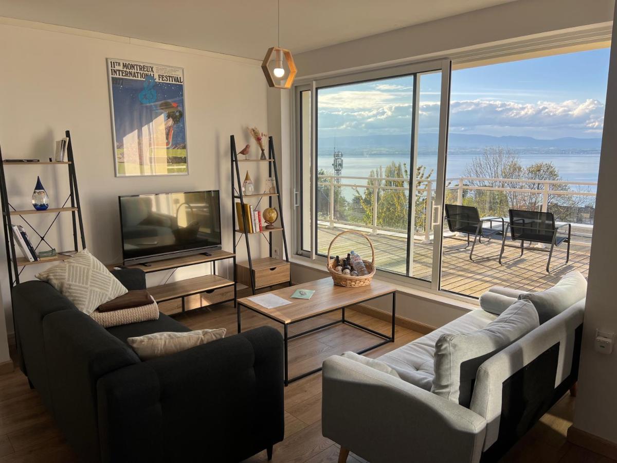 Leman Panoramique Avec Terrasse A Deux Pas Du Centre-Ville Evian-les-Bains Exterior photo